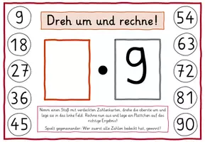 Vorschau - Unterrichtsreihen - Dreh um und rechne! Einmaleins von 9 - Seite 1