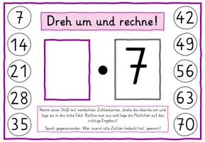 Vorschau - Unterrichtsreihen - Dreh um und rechne! Einmaleins von 7 - Seite 1