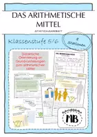 Vorschau - Arbeitsblätter - Arithmetisches Mittel / Durchschnitt - Stationsarbeit - Deckblatt