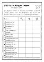 Vorschau - Arbeitsblätter - Arithmetisches Mittel / Durchschnitt - Stationsarbeit - Seite 3