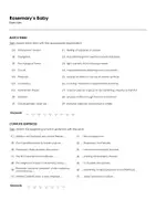 Aperçu - Feuilles d'exercices - Rosemary's Baby (fiches de travail en anglais sur le film) - Page 1