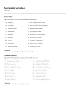 Aperçu - Feuilles d'exercices - Terminator Salvation (fiches de travail en anglais sur le film) - Page 1