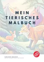 Vorschau - Mal- und Bastelvorlagen - Tierisches Malbuch mit 24 Malvorlagen - Deckblatt