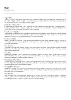 Aperçu - Feuilles d'exercices - Thor (fiches de travail en anglais sur le film) - Page de couverture