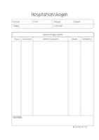 Vorschau - Arbeitsblätter - Hospitationsbogen Referendariat - Deckblatt