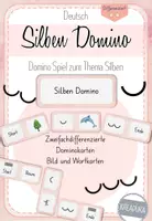 Vorschau - Spiele - Silben Domino Spiel differenziert - Deckblatt