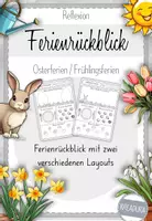 Vorschau - Arbeitsblätter - Ferienrückblick Frühlingsferien / Osterferien - Deckblatt