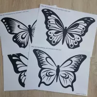 Vorschau - Mal- und Bastelvorlagen - Fensterbilder: Schmetterlinge - Seite 2