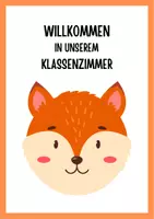 Vorschau - Anderer Materialtyp - Klassenzimmertürschild (Fuchs) - Seite 1