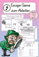 Vorschau - Arbeitsblätter - Escape Game zum Ableiten (mit Lösung) - Deckblatt