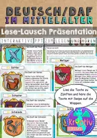 Vorschau - Präsentationen/Tafelbilder - Mittelalter Zünfte Lese-Lausch Präsentation - Deckblatt