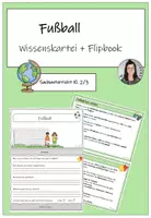 Vorschau - Arbeitsblätter - Fußball Wissenskartei und Flipbook - Deckblatt