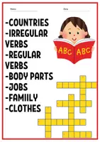 Vorschau - Arbeitsblätter - A2 English Learning Crosswords Collection - Deckblatt