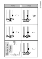 Vorschau - Arbeitsblätter - Leporello - C Dur Tonleiter (2-fach differenziert!) FREEBIE - Seite 1