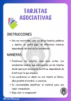 Vista previa - Refuerzo / NEE / Materiales de apoyo - TARJETAS ASOCIATIVAS / VOCABULARIO - página 1