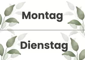 Vorschau - Poster - Wochentage A3 Freebie - Seite 2