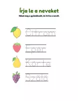 előnézet - 🍎 Fruchtige Abenteuer: Früchte erkennen und schreiben 🍍 - oldal 3