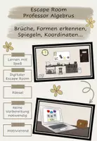Vorschau - Spiele - Escape Room Professor Algebrus Mathematik Klasse 6/7 - Deckblatt