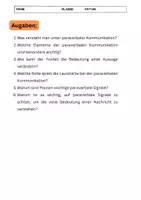 Vorschau - Arbeitsblätter - Paraverbale Kommunikation: Tonfall, Lautstärke und Sprechgeschwindigkeit - Seite 2