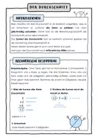 Vorschau - Merkblätter - Arithmetisches Mittel / Durchschnitt - Aufgabenkarten - Seite 2