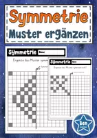 Vorschau - Arbeitsblätter - Symmetrie: Muster symmetrisch ergänzen - Seite 1