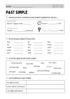 Vorschau - Arbeitsblätter - Past Simple - Worksheets - Seite 3