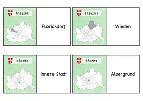 Vorschau - Stationenlernen - Wien - Domino Bezirke erkennen und zuordnen - Seite 3