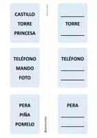 Vista previa - Hojas de trabajo - MEMORIA DE PALABRAS (listas) - página 3