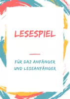 Vorschau - Spiele - Lesespiel - Anweisungen lesen und ausführen - DaZ und Leseanfänger - Deckblatt