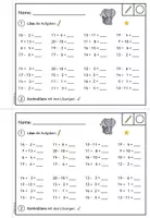 Vorschau - Arbeitsblätter - Plus und Minus im Zahlenraum 20 - Stationenlernen/ Übungsheft (Klasse 1-2) - Seite 2