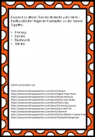 Vorschau - Stationenlernen - School Supplies - Domino - School Items - School Things - Seite 1
