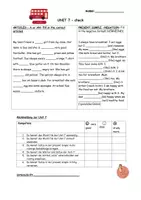 Vorschau - Arbeitsblätter - Check Unit 7_More 1, English Check für die 1. Klasse - Seite 1