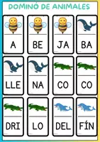 Vista previa - Refuerzo / NEE / Materiales de apoyo - DOMINÓ DE LETRAS - ANIMALES - página 2