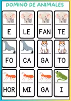 Vista previa - Refuerzo / NEE / Materiales de apoyo - DOMINÓ DE LETRAS - ANIMALES - página 3