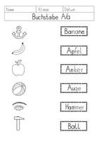 Vorschau - Arbeitsblätter - Lesen mit A/a: Arbeitsblätter + Lesespaziergang - Seite 1