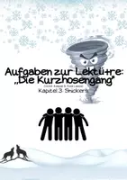 Vorschau - Arbeitsblätter - Aufgaben zu Kapitel 3 der Lektüre „Die Kurzhosengang“ - Deckblatt