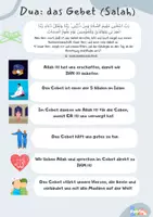 Vorschau - Arbeitsblätter - Dua Bittgebet aus dem Quran Das Gebet Salah - Deckblatt