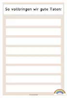 Vorschau - Arbeitsblätter - Gute Taten - Beschreibung, Wanddeko, Briefkasten - Seite 3