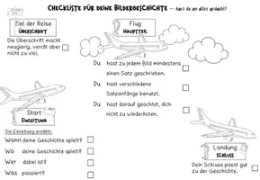 Vorschau - Arbeitsblätter - Flugplan und Checkliste für eine Bildergeschichte - Seite 2
