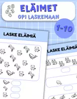 esikatselu - đŠ ElĂ€inten laskuhupia: laskeminen 1 - 10! đ - kÀÀre
