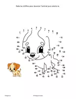 Aperçu - Autre type de ressources - Relie les chiffres - animaux - Page 2