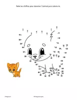 Aperçu - Autre type de ressources - Relie les chiffres - animaux - Page 3