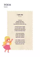 Vorschau - Arbeitsblätter - "I am me" Poem - Englisch spielerisch lernen - Gedichtreise 14 - Seite 1