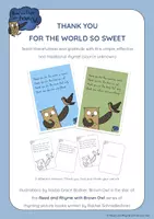 Vista previa - Hojas de trabajo - GRATITUDE RHYME : Thank you for the world so sweet - Portada