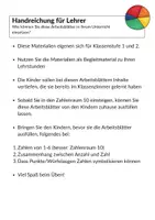 Vorschau - Arbeitsblätter - Würfelaugen und Zahlen verbinden - Mathematik 1. Klasse Grundschule - Seite 1