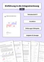 Vorschau - Arbeitsblätter - Materialpaket: Einführung in die Integralrechnung (Integralrechnung | GK) - Deckblatt