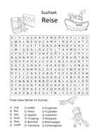 Vorschau - Arbeitsblätter - Suchsel Reise / Buchstabengitter Sommerferien - Seite 2