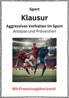 Vorschau - Test - Klausur - Aggressives Verhalten im Sport Analyse und Prävention - Deckblatt