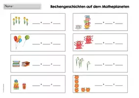 Vorschau - Arbeitsblätter - Rechengeschichten auf dem Matheplaneten - Seite 3