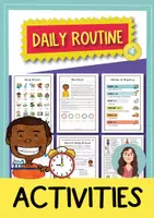 Vista previa - Hojas de trabajo - Daily Routine + Adverbs of Frequency: posters and activities (Inglés) - Portada